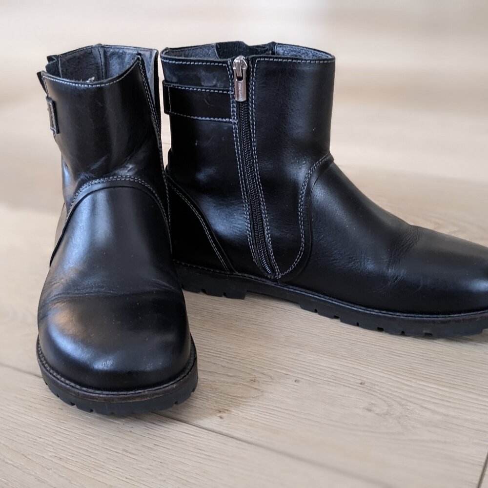 Birkenstock Black Leather Boots 40